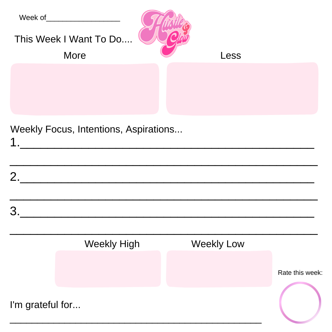 WEEKLY WORKSHEET